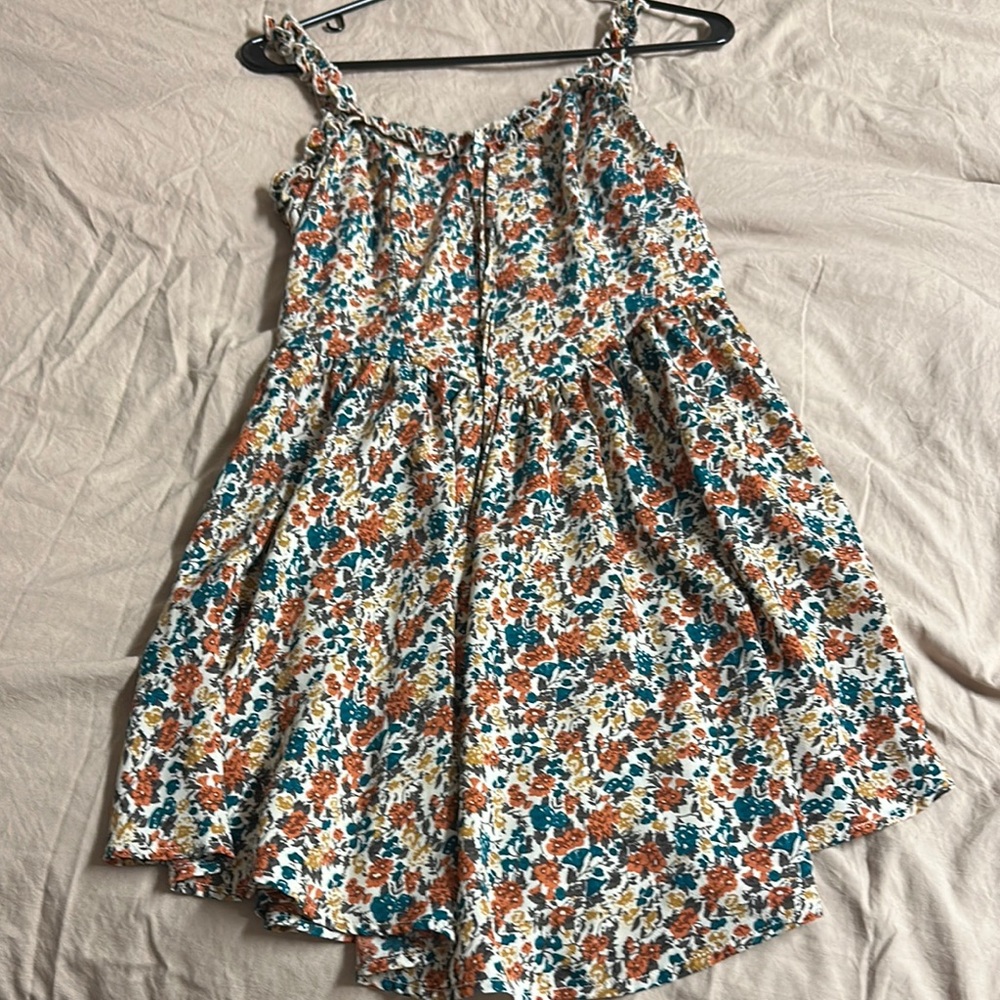 SHEIN Multicolored Ruffled Tiered Midi Sundress